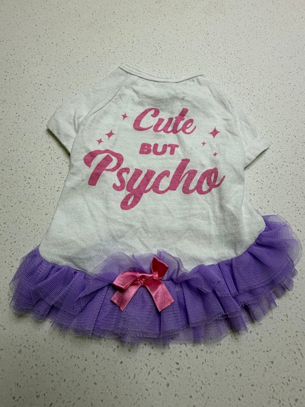 CUTE but PSYCHO ADORABLE DOGGO TUTU DRESS Size M